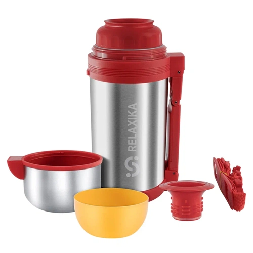 Термос для еды и напитков Relaxika 1200, стальной Термос для еды и напитков Relaxika 1200, стальной