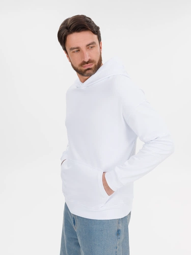 Худи оверсайз унисекс Outshine, белое Худи оверсайз унисекс Outshine, белое