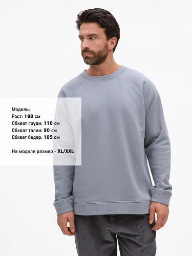 Свитшот унисекс S1, серый Свитшот унисекс S1, серый