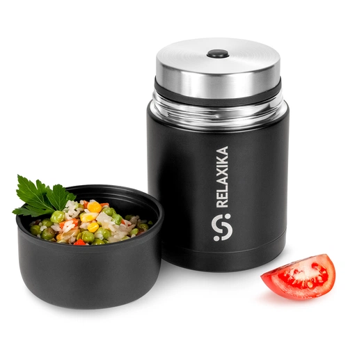 Термос для еды Relaxika 700, черный Термос для еды Relaxika 700, черный