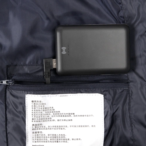 Жилет с подогревом Thermalli Valmorel, темно-синий Жилет с подогревом Thermalli Valmorel, темно-синий