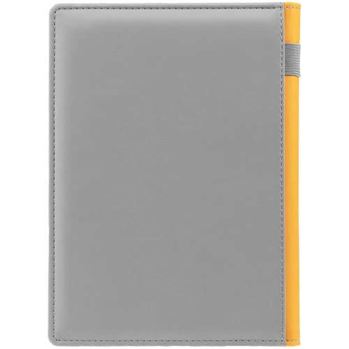 Ежедневник Spain Shall на заказ, недатированный, серый с желтым Ежедневник Spain Shall на заказ, недатированный, серый с желтым