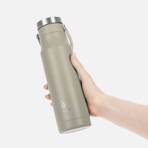 Термобутылка Tateyama, серо-бежевая Термобутылка Tateyama, серо-бежевая