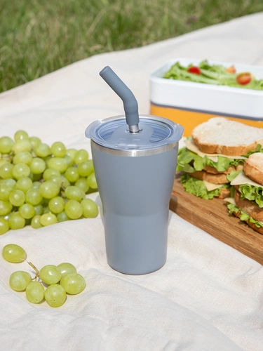 Термостакан Sapporo без логотипа, серый Термостакан Sapporo без логотипа, серый