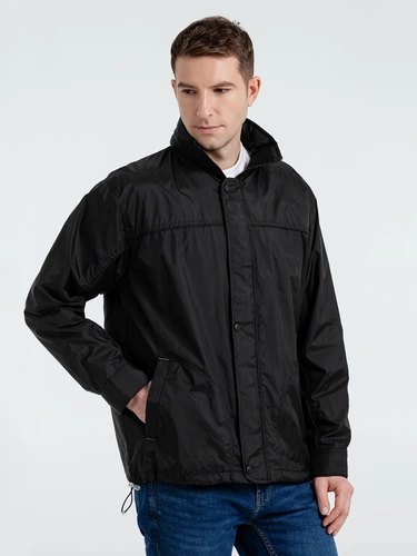 Ветровка мужская Mistral 210, черная Ветровка мужская Mistral 210, черная