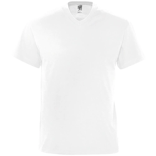 Футболка мужская с V-образным вырезом Victory 150, белая Футболка мужская с V-образным вырезом Victory 150, белая
