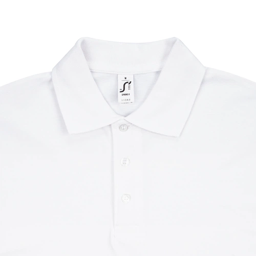 Рубашка поло мужская Spring 210, белая Рубашка поло мужская Spring 210, белая