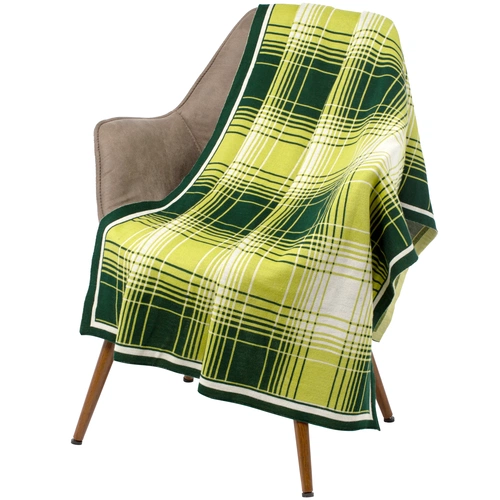 Плед Duotone, зеленый с белым Плед Duotone, зеленый с белым