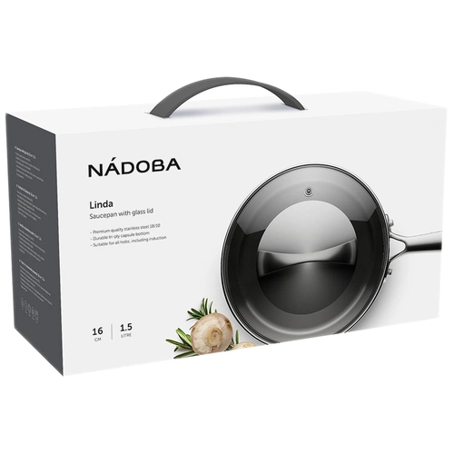 Ковш со стеклянной крышкой Linda Ковш со стеклянной крышкой Linda