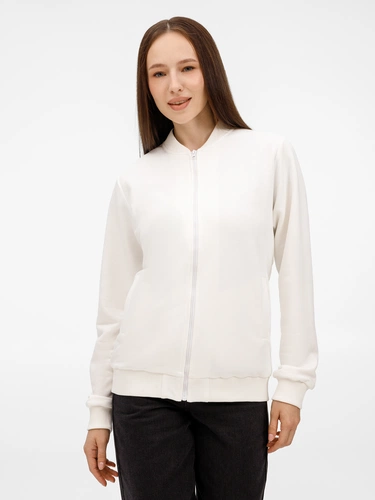 Бомбер унисекс Townie, молочно-белый Бомбер унисекс Townie, молочно-белый