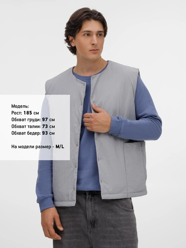 Жилет унисекс Veter, серый Жилет унисекс Veter, серый