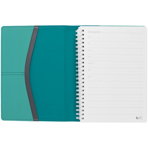 Ежедневник Spring Touch, недатированный, бирюзовый Ежедневник Spring Touch, недатированный, бирюзовый