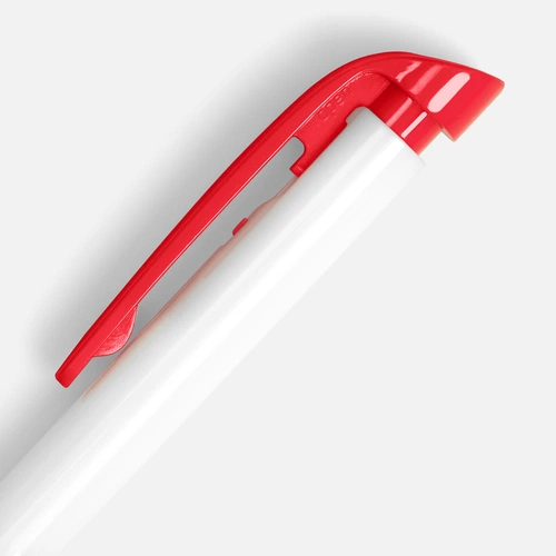 Ручка шариковая Favorite, белая с красным Ручка шариковая Favorite, белая с красным