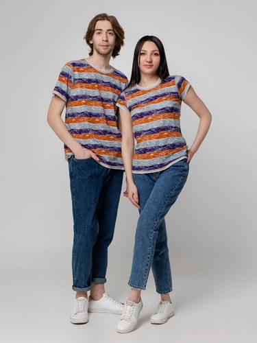 Футболка женская Rayet Lady двусторонняя, оранжевая с фиолетовым Футболка женская Rayet Lady двусторонняя, оранжевая с фиолетовым