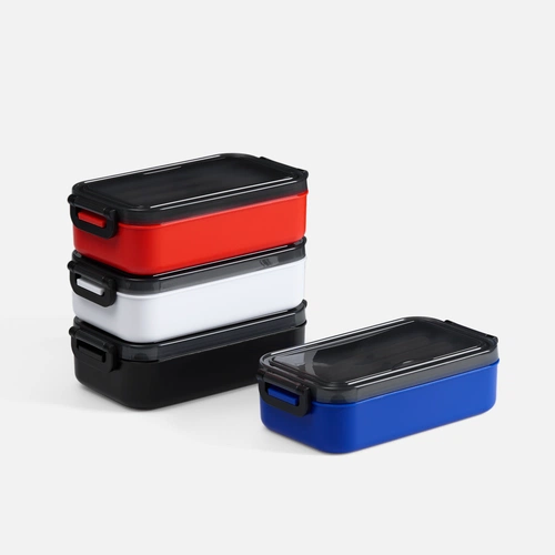Ланчбокс Pranzo, синий с черным Ланчбокс Pranzo, синий с черным