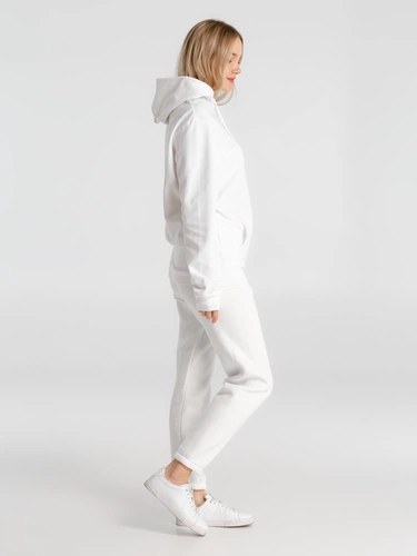 Толстовка с капюшоном унисекс Hoodie, белая Толстовка с капюшоном унисекс Hoodie, белая