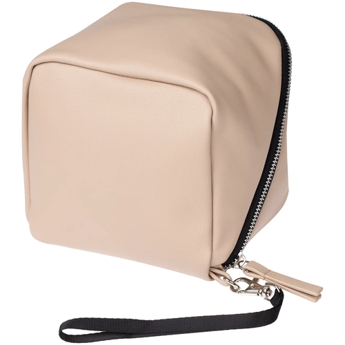 Дорожная косметичка Cubo, бежевая Дорожная косметичка Cubo, бежевая