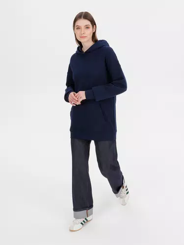 Худи оверсайз унисекс Outshine, темно-синее Худи оверсайз унисекс Outshine, темно-синее