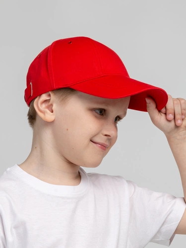 Бейсболка детская Capture Kids, красная Бейсболка детская Capture Kids, красная