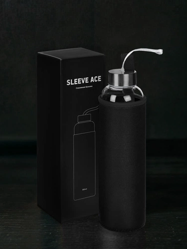 Бутылка для воды Sleeve Ace, черная Бутылка для воды Sleeve Ace, черная