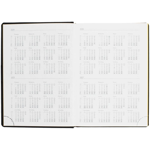 Ежедневник Mobile на заказ, недатированный, черно-желтый Ежедневник Mobile на заказ, недатированный, черно-желтый