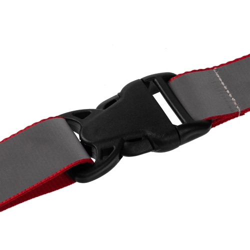 Лента светоотражающая Interlevel, красная с серым Лента светоотражающая Interlevel, красная с серым