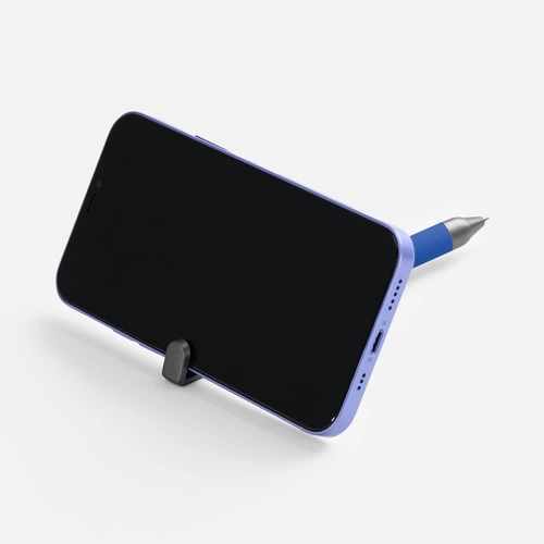Ручка шариковая Standic с подставкой для телефона, синяя Ручка шариковая Standic с подставкой для телефона, синяя