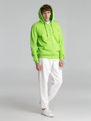 Толстовка на молнии с капюшоном Siverga 2.0, зеленое яблоко Толстовка на молнии с капюшоном Siverga 2.0, зеленое яблоко