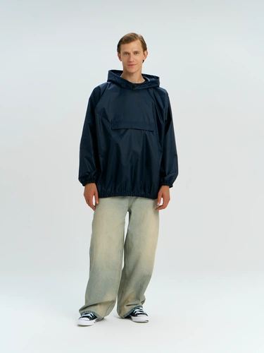 Дождевик-анорак Alatau, укороченный, темно-синий, единый размер Дождевик-анорак Alatau, укороченный, темно-синий, единый размер