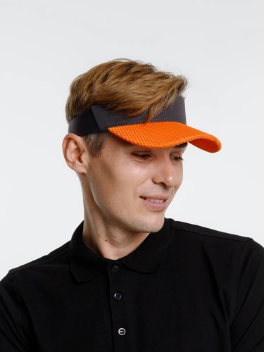 Козырек Grand Slam, темно-серый с оранжевым Козырек Grand Slam, темно-серый с оранжевым