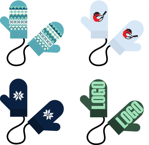 Варежки-подвески Fiore на заказ Варежки-подвески Fiore на заказ