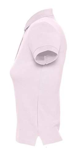 Рубашка поло женская People 210, нежно-розовая Рубашка поло женская People 210, нежно-розовая