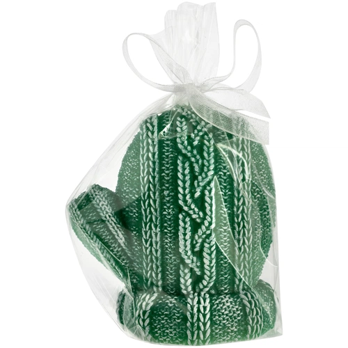 Свеча Kniteam, варежка, зеленая Свеча Kniteam, варежка, зеленая