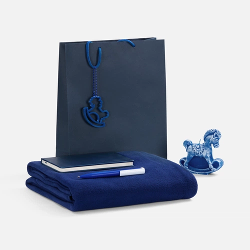 Подвеска «Лошадка-качалка», 3D-печать, синяя Подвеска «Лошадка-качалка», 3D-печать, синяя