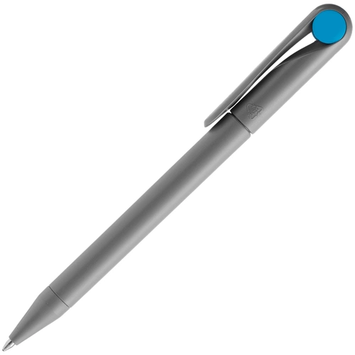 Ручка шариковая Prodir DS1 TMM Dot, серая с голубым Ручка шариковая Prodir DS1 TMM Dot, серая с голубым