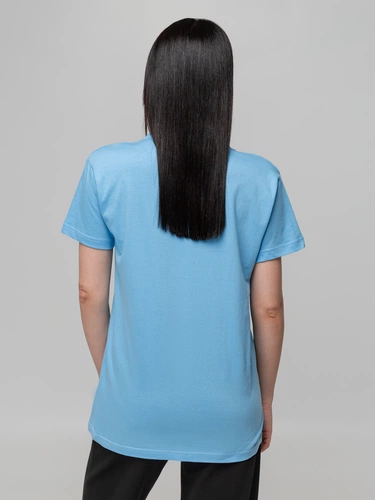 Футболка унисекс T-bolka 140, голубая Футболка унисекс T-bolka 140, голубая
