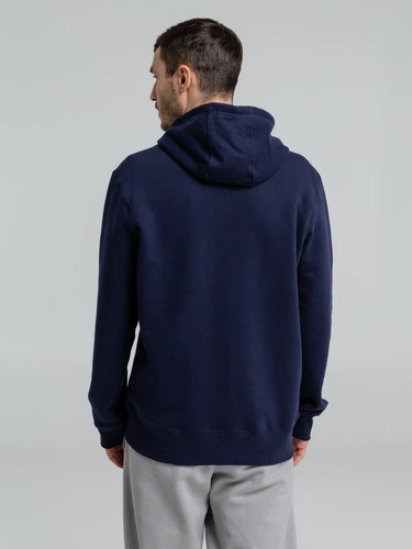 Толстовка на молнии с капюшоном унисекс King, темно-синяя Толстовка на молнии с капюшоном унисекс King, темно-синяя