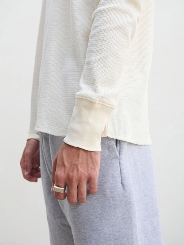 Футболка с длинным рукавом Thermal T, бежевая (неокрашенная) Футболка с длинным рукавом Thermal T, бежевая (неокрашенная)