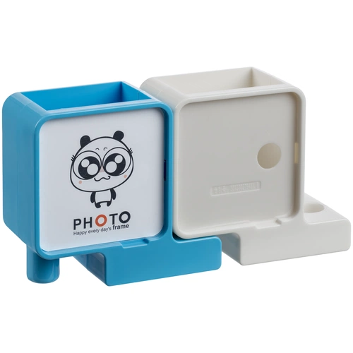 Органайзер с фоторамкой Officelover, белый с голубым Органайзер с фоторамкой Officelover, белый с голубым