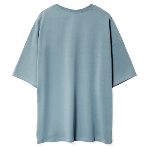 Футболка унисекс оверсайз Crosstown, серо-зеленая Футболка унисекс оверсайз Crosstown, серо-зеленая