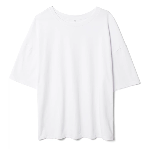 Футболка унисекс оверсайз Crosstown, белая Футболка унисекс оверсайз Crosstown, белая