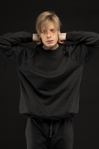 Свитшот унисекс S1, черный Свитшот унисекс S1, черный