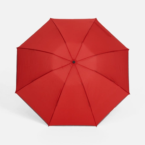 Зонт наоборот складной Futurum со светоотражающим кантом, красный Зонт наоборот складной Futurum со светоотражающим кантом, красный