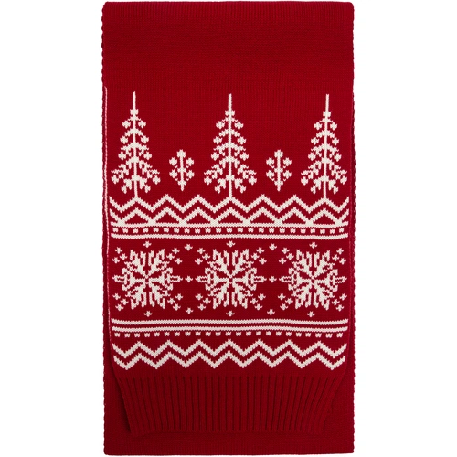 Шарф Elnik, красный с молочно-белым Шарф Elnik, красный с молочно-белым