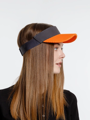 Козырек Grand Slam, темно-серый с оранжевым Козырек Grand Slam, темно-серый с оранжевым