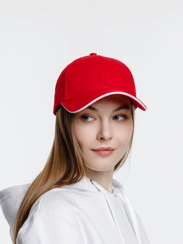 Бейсболка Spiker, красная с белым Бейсболка Spiker, красная с белым