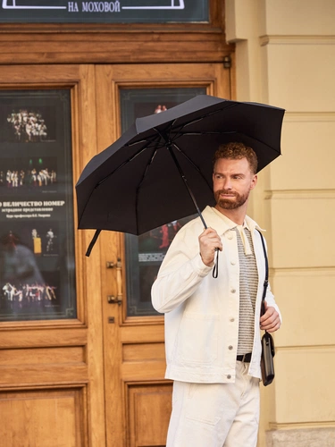 Зонт складной Easy Close, черный Зонт складной Easy Close, черный