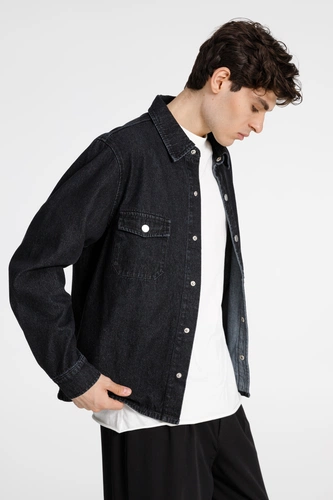 Куртка джинсовая O3, черная Куртка джинсовая O3, черная