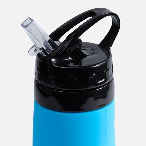 Складная бутылка для воды Langfossen, голубая Складная бутылка для воды Langfossen, голубая