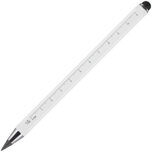 Вечный карандаш Quarta со стилусом и уровнем, белый Вечный карандаш Quarta со стилусом и уровнем, белый